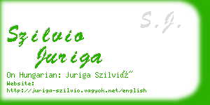 szilvio juriga business card